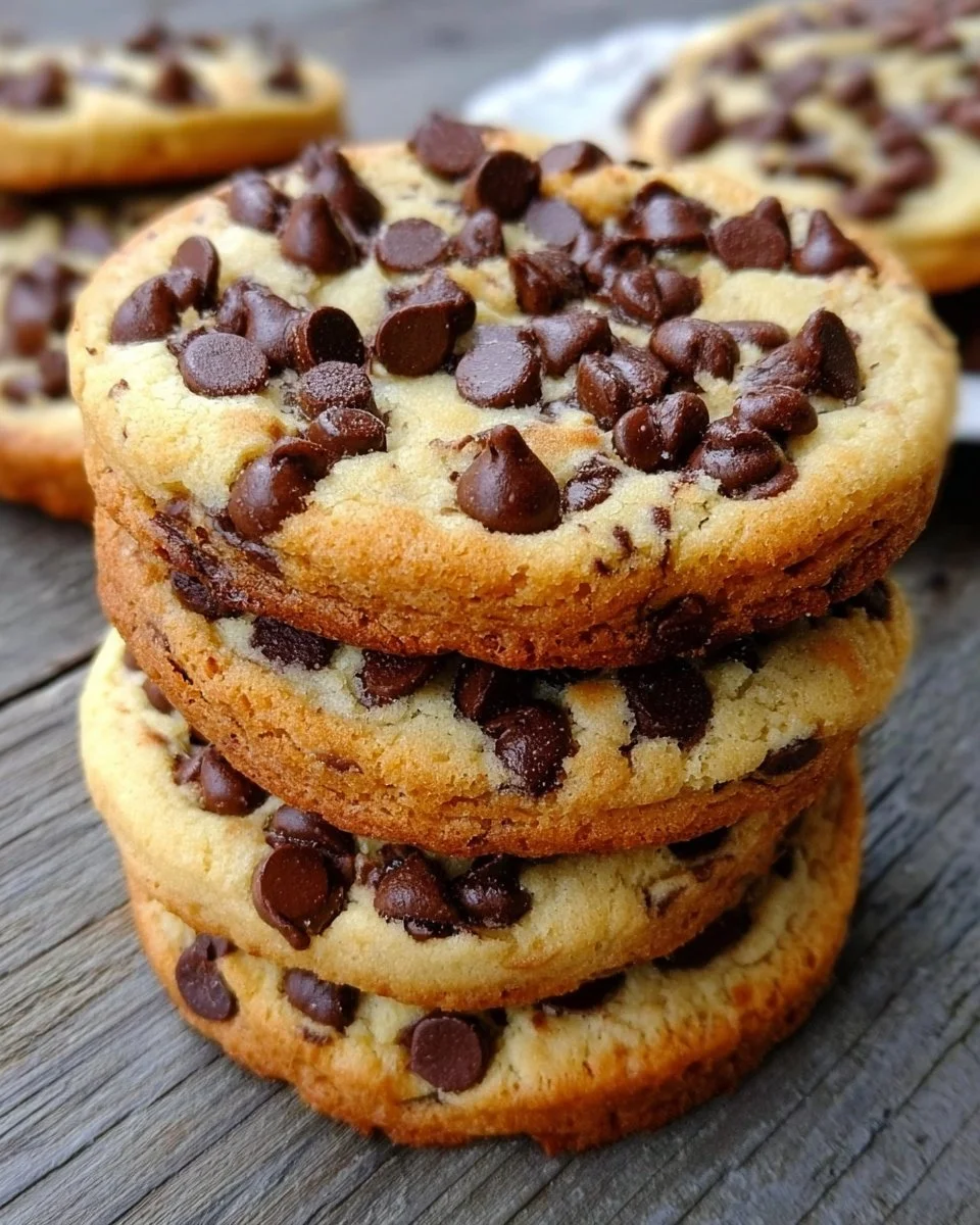 Delicious cheesecake chocolate chip cookies on a plate
