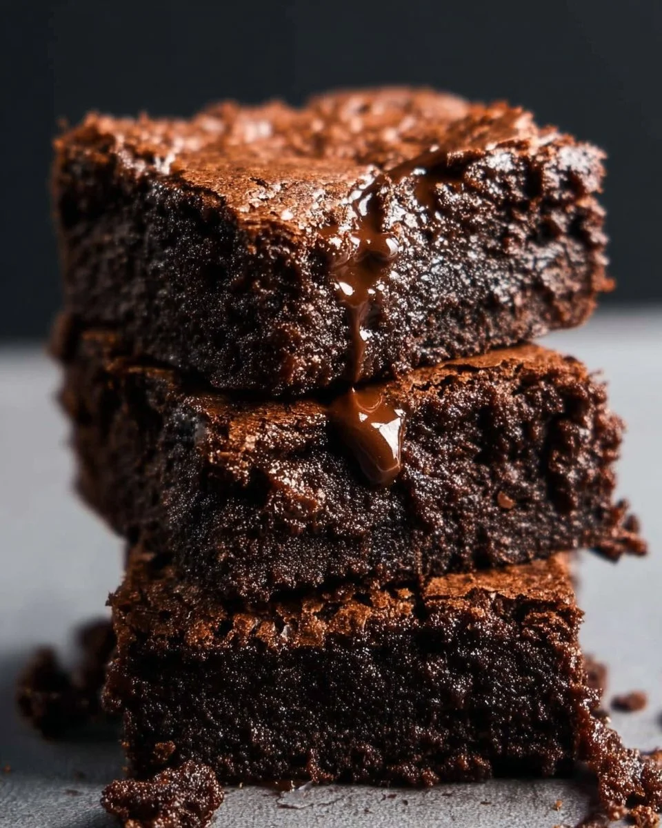 Delicious homemade cake mix brownies on a plate