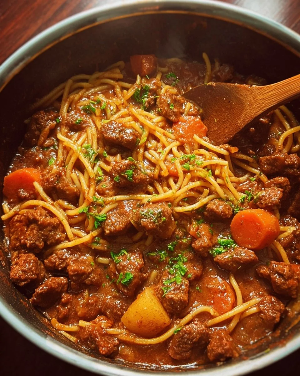 Delicious one-pot wonder meal served in a bowl with fresh ingredients