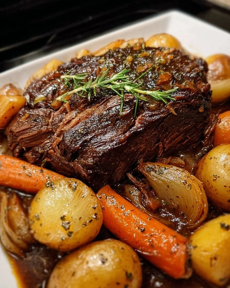 Tender and flavorful Dutch oven pot roast cooked to perfection
