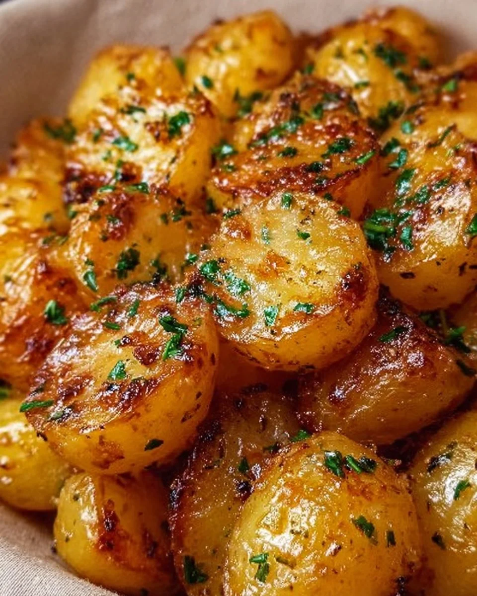 Simply Potatoes Delmonico dish served on a plate with fresh herbs.