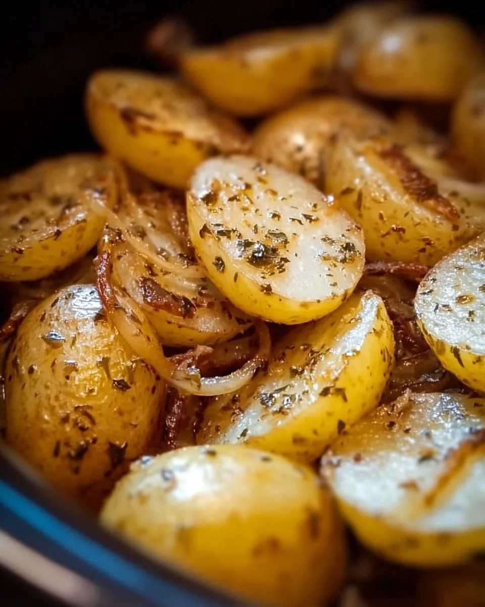 Delicious slow cooker potatoes with Lipton onion soup mix