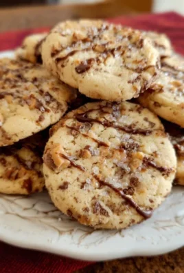 Delicious Toffee Butter Icebox Cookies ready to be enjoyed.